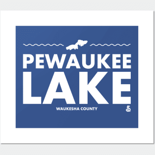 Waukesha County, Wisconsin - Pewaukee Lake Posters and Art